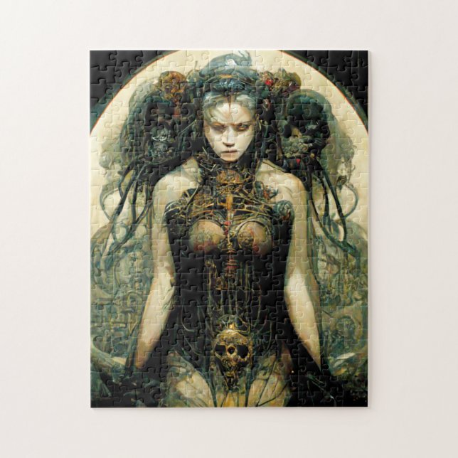 Bio Tech Woman Fantasy Sci-Fi Puzzle (Vertikal)