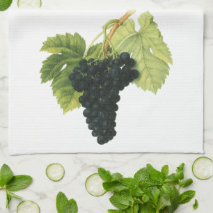 Bio-Weintraube Rotwein, Lebensmittel Obst Geschirrtuch