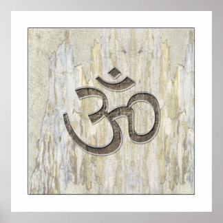 Bio Werkstoffe Om-Symbol-Poster Poster