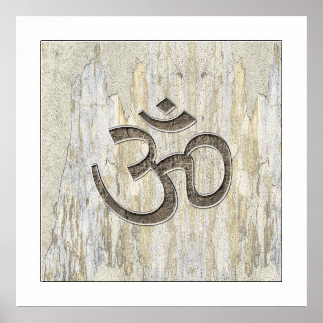 Bio Werkstoffe Om-Symbol-Poster Poster (Vorne)