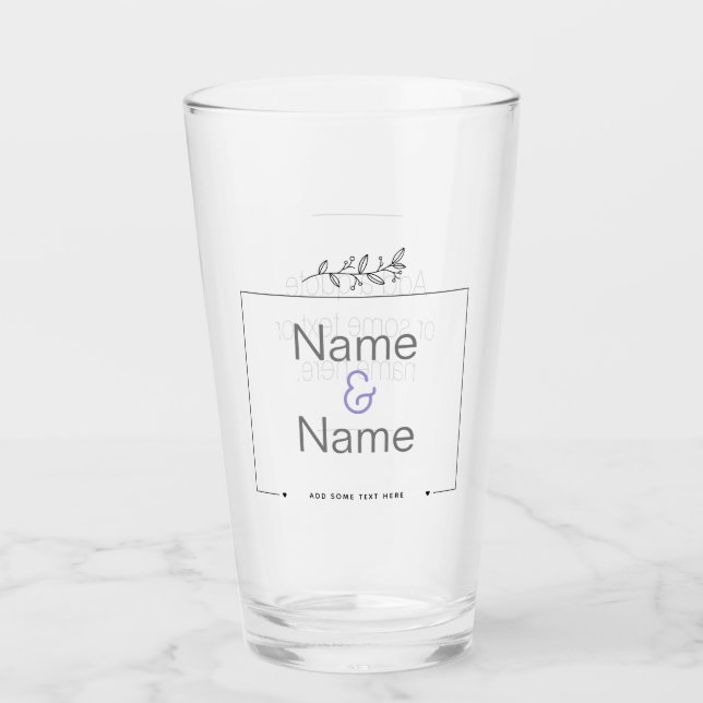 Bio wirst du mich heiraten orion nebula EDITABLE Glas (Vorderseite)
