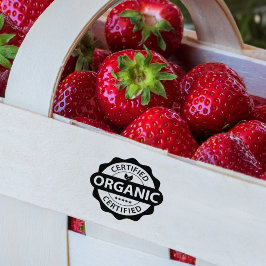 Bio zertifiziert, bio, Ökologisch Gummistempel