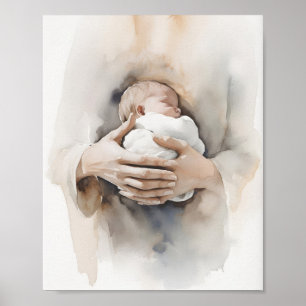 Biobranche - Geschenk für Neugeborene, Christliche Poster