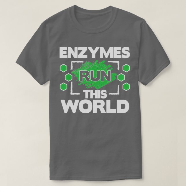 Biochemie Biochemiker Biologie Biologe Enzyme T-Shirt (Design vorne)