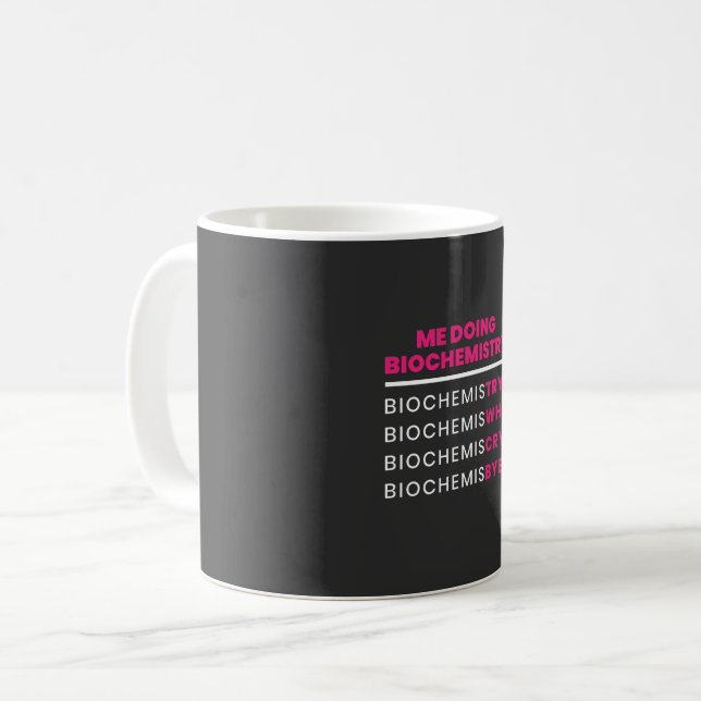 Biochemie Kaffeetasse (Vorderseite Links)
