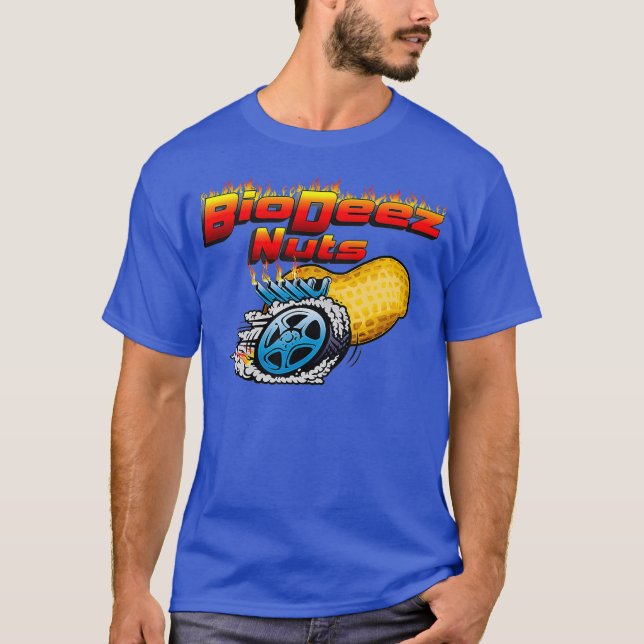 BioDeez Nuts Funny Biodiesel Motor T-Shirt (Vorderseite)