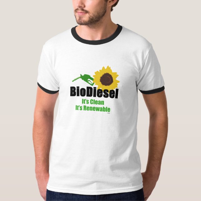 Biodiesel eine saubere auswechselbare alternative T-Shirt (Vorderseite)