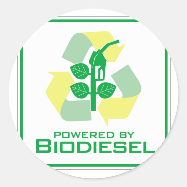 BioDiesel Runder Aufkleber (Vorderseite)