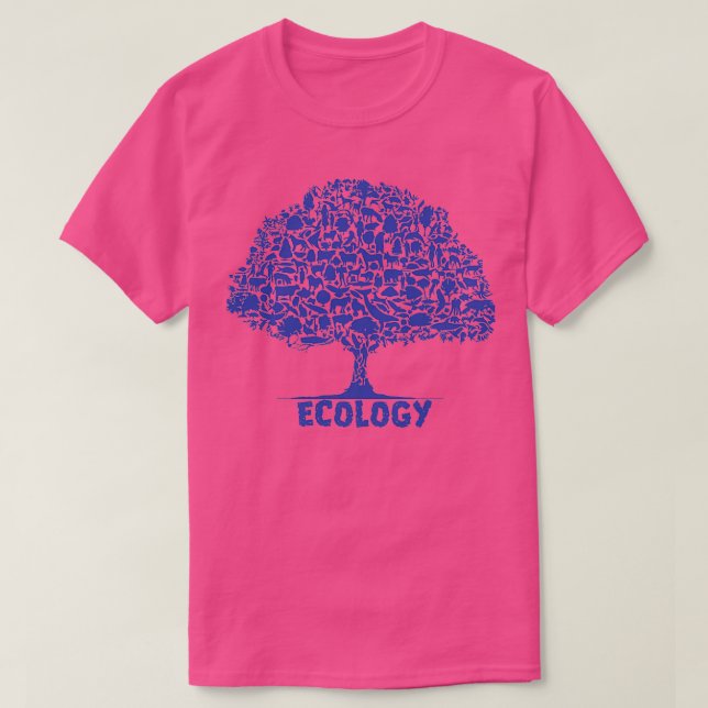 Biodiversitätsbaum Ökologie T-Shirt (Design vorne)
