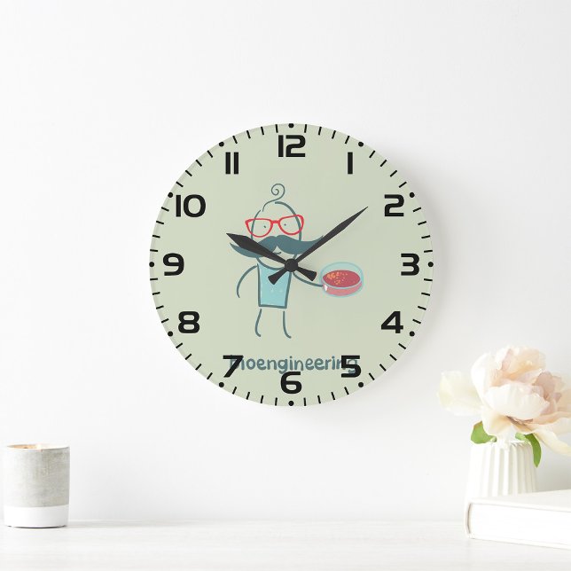 Bioengineering Scientist Große Wanduhr (Von Creator hochgeladen)