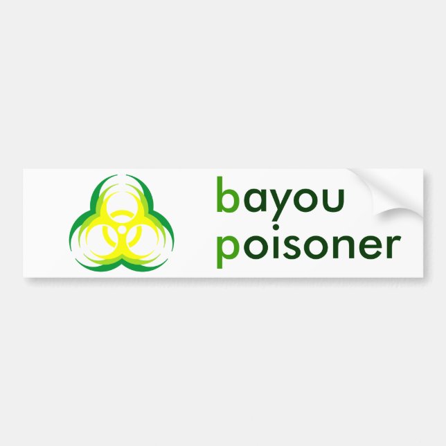 Biogefährdung-Blumen-Bayou Poisoner Autoaufkleber (Vorne)