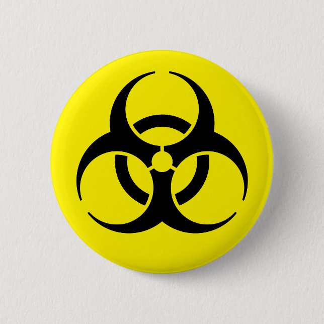 Biogefährdung Button (Vorderseite)