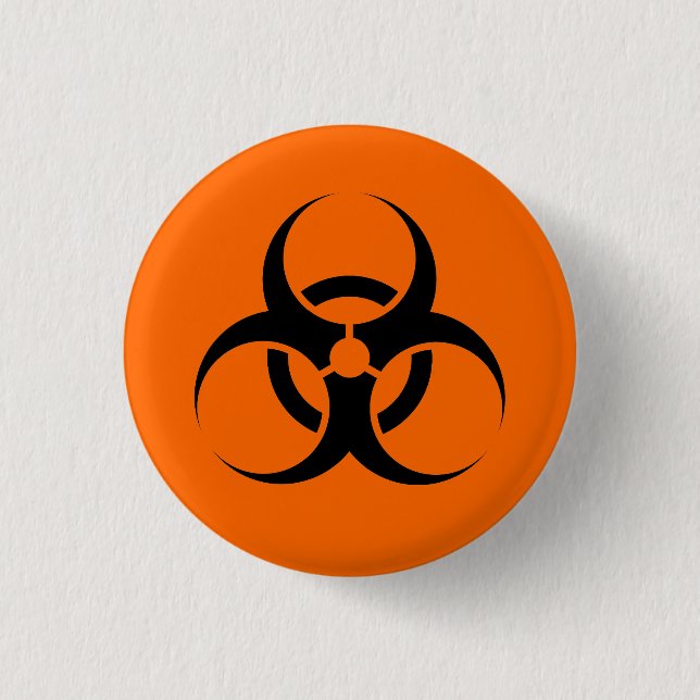 Biogefährdung Button (Vorderseite)