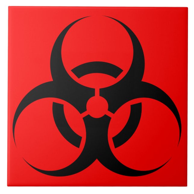 Biogefährdung Fliese (Vorderseite)