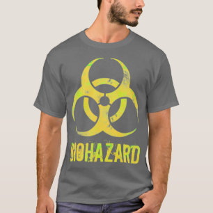 Biogefährdung Gelb beängstigend Biologie Lehre T-Shirt
