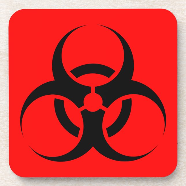 Biogefährdung Getränkeuntersetzer (Vorderseite)