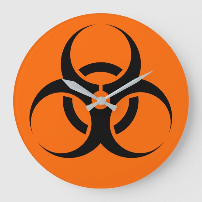 Biogefährdung Große Wanduhr (Vorderseite)