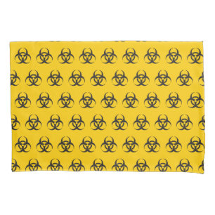 Biogefährdung Icon-Muster Kissenbezug