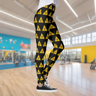 Biogefährdung Icon-Muster Leggings