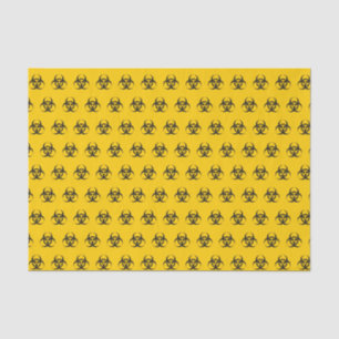 Biogefährdung Icon-Muster Seidenpapier