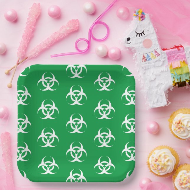 Biogefährdung Pappteller (Party)