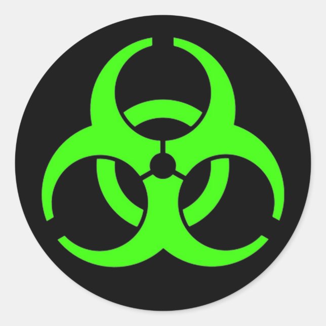 Biogefährdung Round Stickers (Vorderseite)