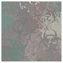 Biogefährdung Symbol Woodland Camouflage Fabric Stoff