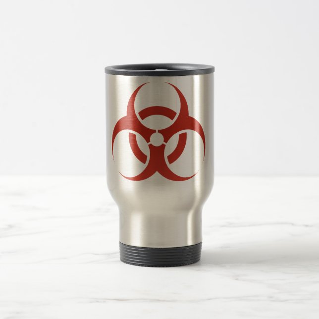 Biogefährdung-Tasse Reisebecher (Mittel)