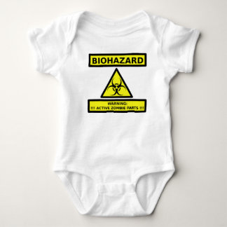 BIOGEFÄHRDUNG - WARNING-ACTIVE ZOMBIE-TEILE BABY STRAMPLER