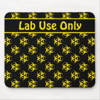 Biogefährdung Warnungen für Mousepad mit/ Benutzer