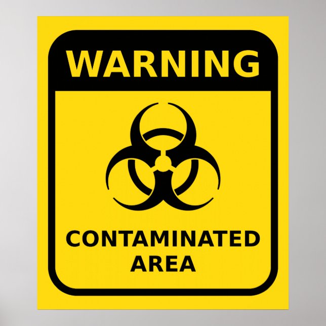 Biogefährdung Warnzeichen Poster (Vorne)