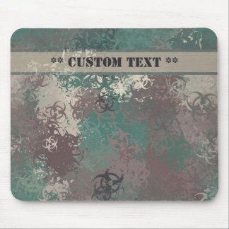 Biogefährdung Woodland Camouflage Mousepad mit ben