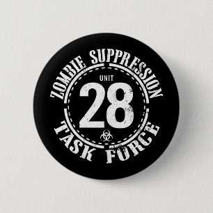 Biogefährdung: Zombie-Ansteckungsknopf Button