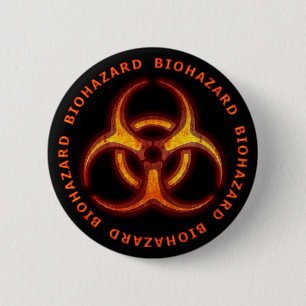 Biogefährdung Zombie Warning Button
