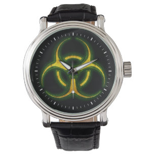 Biogefährdung-Zombie-Warnung Armbanduhr
