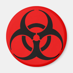 Biogefährdungssymbol Magnet
