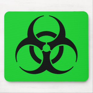 Biogefährdungssymbol Mousepad