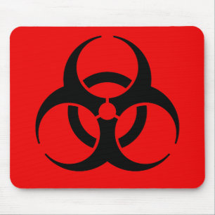 Biogefährdungssymbol Mousepad