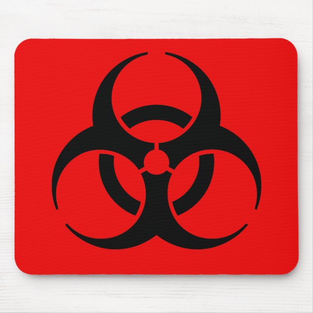 Biogefährdungssymbol Mousepad (Vorne)