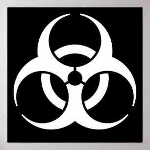 Biogefährdungssymbol Poster