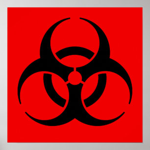 Biogefährdungssymbol Poster
