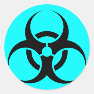 Biogefahren-oder Runder Aufkleber