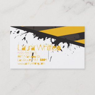 Biogefahrenvorsicht-Band-Tatort-Visitenkarte Visitenkarte