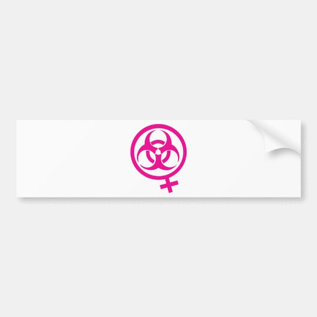 Biogefahrnfemme Autoaufkleber (Vorne)