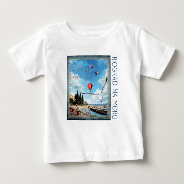 Biograd na moru 4 baby t-shirt (Vorderseite)