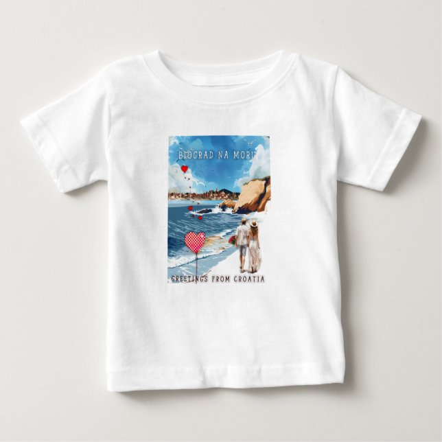 Biograd na moru 5 baby t-shirt (Vorderseite)