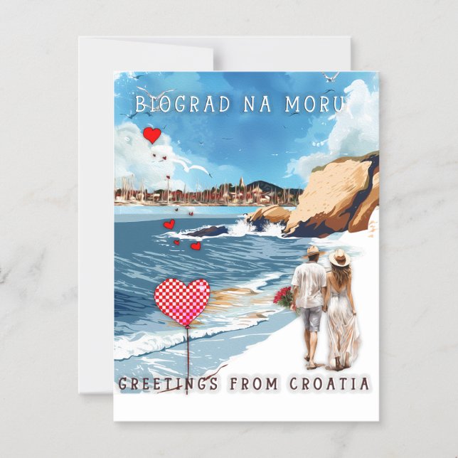 Biograd na moru 5 magneteinladung (Vorderseite)