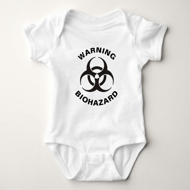 Biohazard Icon Baby Strampler (Vorderseite)