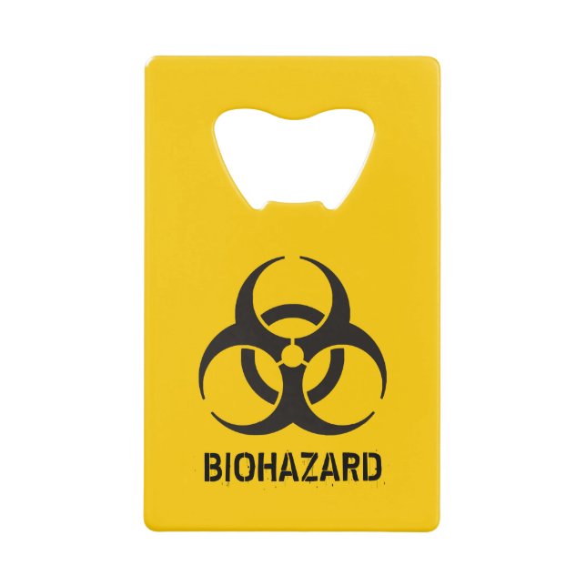 Biohazard Icon Geldbeutel Flaschenöffner (Vorderseite)