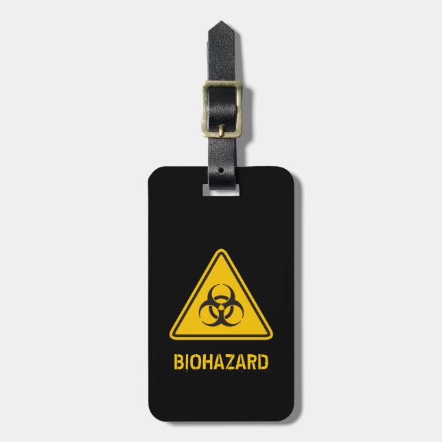 Biohazard Icon Gepäckanhänger (Vorderseite vertikal)